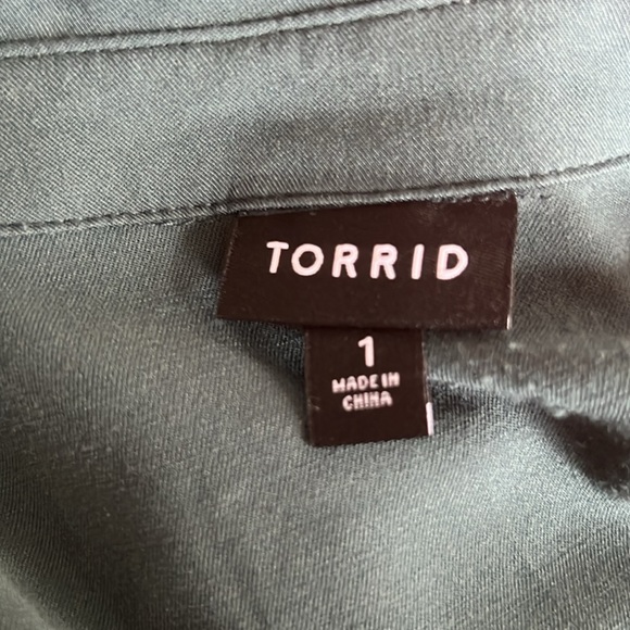 Mini Challis Button-Front Shirt Dress - Picture 15 of 16